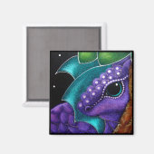 LILA BABY DRAGON Magnet (Vorderseite/Rückseite)