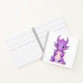 Lila Baby Dragon Notizblock (Innenseite)