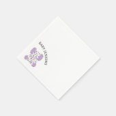 Lila Baby Elephant Serviette (Ecke)