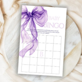 Lila Baby im Bloom Bingo Game Card