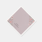 Lila Baby in Bloom Wildblume Kinderdusche Serviette (Ecke)