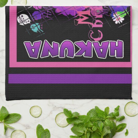 Lila Baby Simba Merry Christmas Collection Geschirrtuch (Gefaltet)