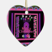 Lila Baby Simba Merry Christmas Collection Keramik Ornament (Rechts)