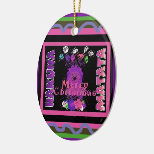 Lila Baby Simba Merry Christmas Collection Keramikornament (Links)