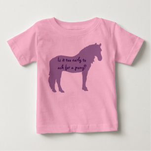 Lila Baby Will Pony T-shirt