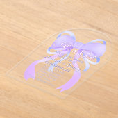 Lila Babydusche Acryleinladungen (Ablage )