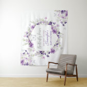 Lila Babydusche aus Silberschmetterling Wandteppich (Beispiel)