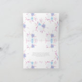 Lila Babydusche Dankeskarte (Innenseite)