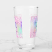 Lila Bachelorette-Stamm der Holografie Glas (Links)