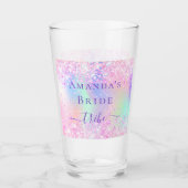 Lila Bachelorette-Stamm der Holografie Glas (Vorderseite)