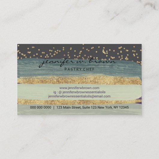 Lila Backbäckerei Bright Wedding Cake Visitenkarte (Rückseite)