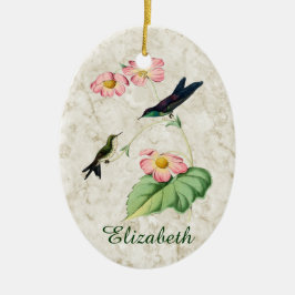 Lila Backed Thornbill Hummingbird Ornament