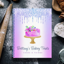 Lila Bäckerei Torte Glitter Tropfen Gebäck Nachtis