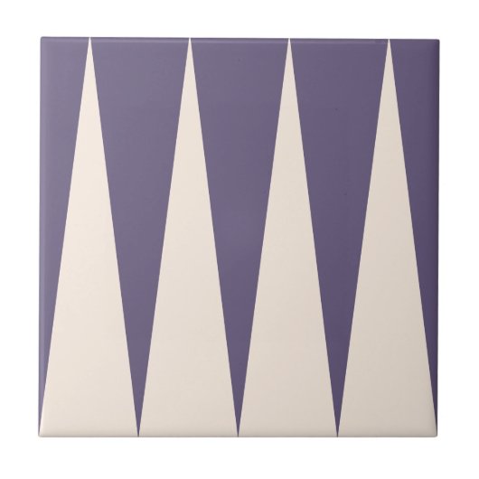 Lila Backgammon-Muster Fliese (Vorderseite)