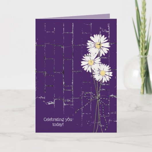 lila Backsteingebäck Karte (Vorderseite)