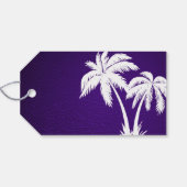 Lila Bahamas Wedding Foto Geschenkanhänger (Rückseite Horizontal)