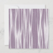 Lila Ball Gown High Heel Shoes Quinceanera Einladung (Rückseite)