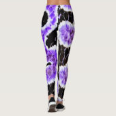 Lila Ball Python Leggings – Exotische Reptilien (Rückseite)