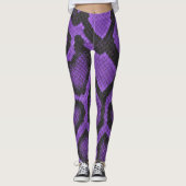 Lila Ball Python Leggings Stil 2 (Vorderseite)