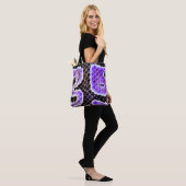 Lila Ball Python-Tasche – Wild Tasche (Am Model)
