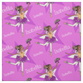 Lila Ballerina, Darkmädchen, Ballet Stoff (Muster)