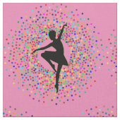 Lila Ballerina-Farbburst Stoff (Nahaufnahme)