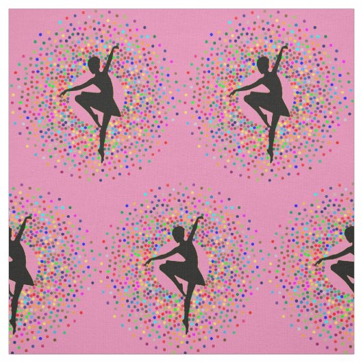 Lila Ballerina-Farbburst Stoff (Muster)