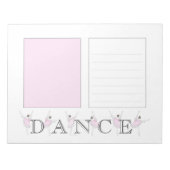 Lila Ballerina-Tanz Lila Notepad Notizblock (Vorderseite)