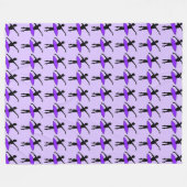 Lila Ballet Dancer Ballerina Tanz Pinacoteca comun Fleecedecke (Vorderseite (Horizontal))
