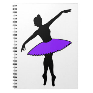 Lila Ballet Dancer Ballerina Tanzlehrer Geschenk Notizblock