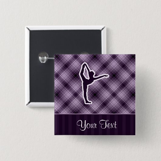 Lila Ballett Button (Vorne & Hinten)