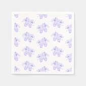 Lila Ballett Geburtstag Pointe Shoes Serviette (Vorderseite)