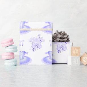 Lila Ballett Geburtstag Tutu & Pointe Schuhe Geschenkpapier