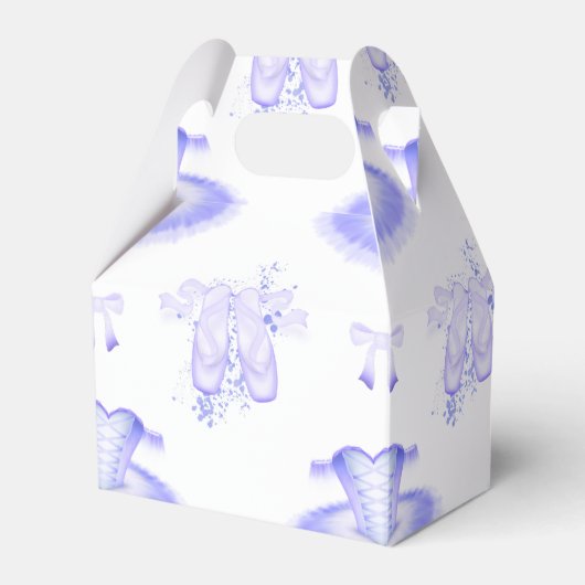 Lila Ballett Geburtstag Tutu & Pointe Schuhe Geschenkschachtel (Vorderseite)