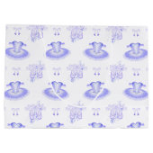 Lila Ballett Geburtstag Tutu & Pointe Schuhe Große Geschenktüte (Rückseite)