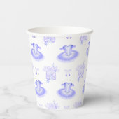 Lila Ballett Geburtstag Tutu & Pointe Schuhe Pappbecher (Rückseite)