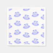 Lila Ballett Geburtstag Tutu Wasserfarbe Serviette (Vorderseite)