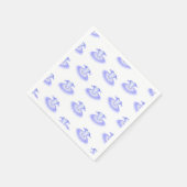 Lila Ballett Geburtstag Tutu Wasserfarbe Serviette (Ecke)