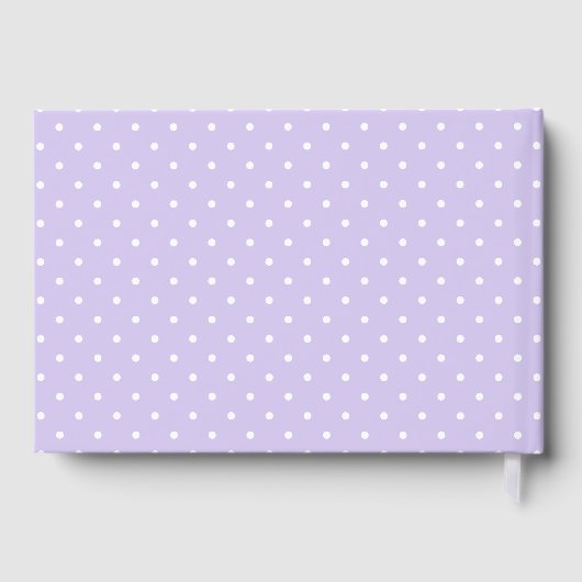 Lila Ballon, Eukalyptus, Grünpflanzen, Babydusche Gästebuch (Rückseite)