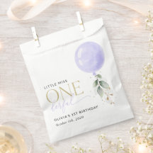 Lila Ballon, Grün, Foliage, erster Geburtstag