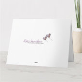 lila Ballon zum 30. Geburtstag der Perle Karte (Rückseite)