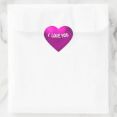 Lila Balloon Style Heart Sticker (Tasche)