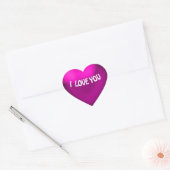 Lila Balloon Style Heart Sticker (Umschlag)