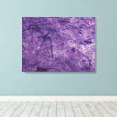 Lila Bananenpapiere - überzogene Canvas Leinwanddruck (Insitu (Holzboden))