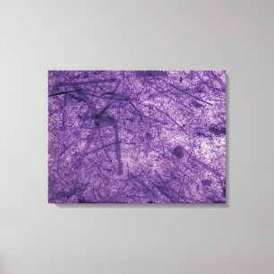 Lila Bananenpapiere - überzogene Canvas Leinwanddruck