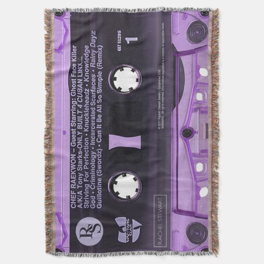 Lila Band Decke (Vorderseite Vertikal)