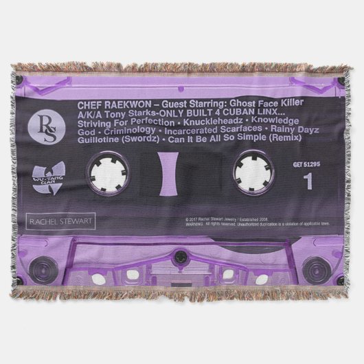 Lila Band Decke (Vorderseite)