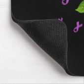 Lila Band Fibromyalgie Bewusstsein Monat Krieger Mousepad (Ecke)