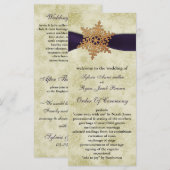 lila Band, rustikale Schneeflocke Programm (Vorne/Hinten)