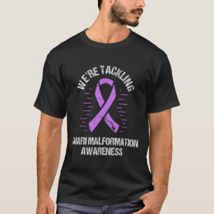 Lila Band Wir gehen gegen Chiari-Malformation vor T-Shirt